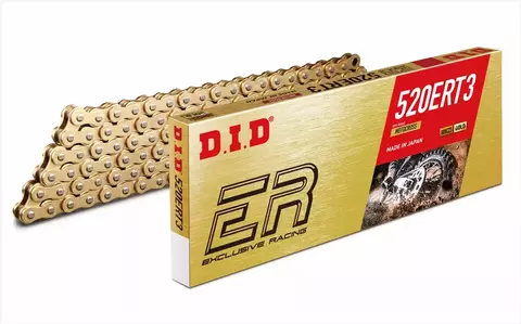 Цепь 520ERT3 G&G золотая 126