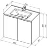 Aquanet 277528 Тумба Алвита new 80 подвесная 2 дв. цв.серый (277528)