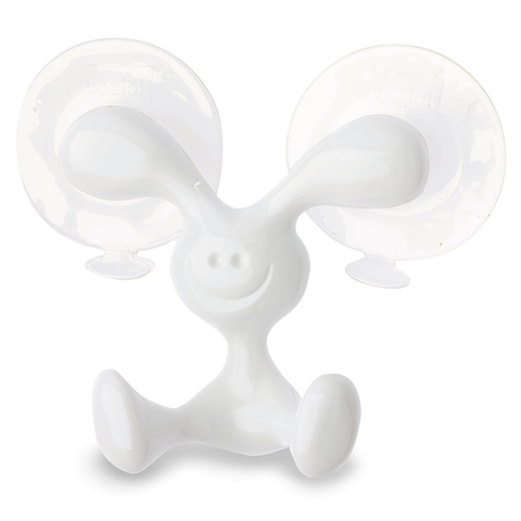 Крючок для душа настенный bunny, organic, молочный