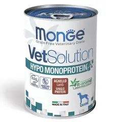 Ветеринарная диета Monge VetSolution Dog Hypo Monoprotein LAMB Гипо монопротеин с ягнёнком для собак для снижения реакции пищевой непереносимости
