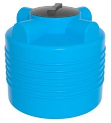 Ёмкость ЭВЛ 200 л. голубая с отводом, крышка 450мм Ирпласт 200 л. вертикальный (720x720x654см;голубой) - арт.560861
