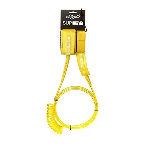 Лиш FCS 11’ SUP Regular Ankle Surf Leash Taxi Cab Yellow