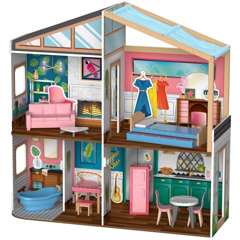 KidKraft Дизайн интерьера - кукольный домик магнитный с мебелью 