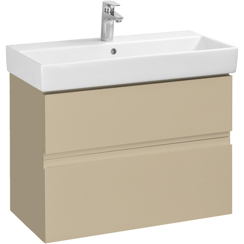 Roca A857640515 Oleta Тумба под умывальник подвесная, 2 ящика, 760х548х374 мм, Капучино матовый