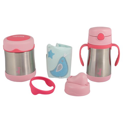 Детский набор Thermos B3000+BS535 PK (термос для еды, термос для напитков), розовый