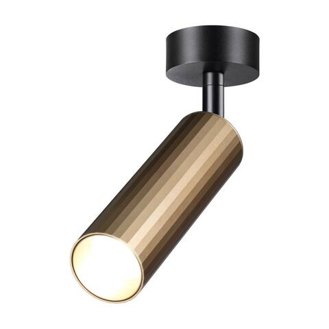 358987 OVER NT22 158 бронза светлая/черный Накладной светодиодный светильник IP20 LED 4000K 15W 220V ALBA