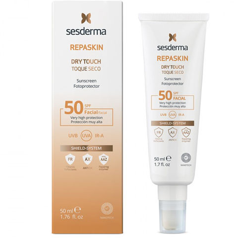 Sesderma REPASKIN: Средство солнцезащитное с матовым эффектом для лица СПФ 50 (DRY TOUCH Facial Sunscreen SPF 50)