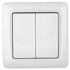 DEKraft Выключатель С/У 2 кл 6А 250В белый VS56-234-B