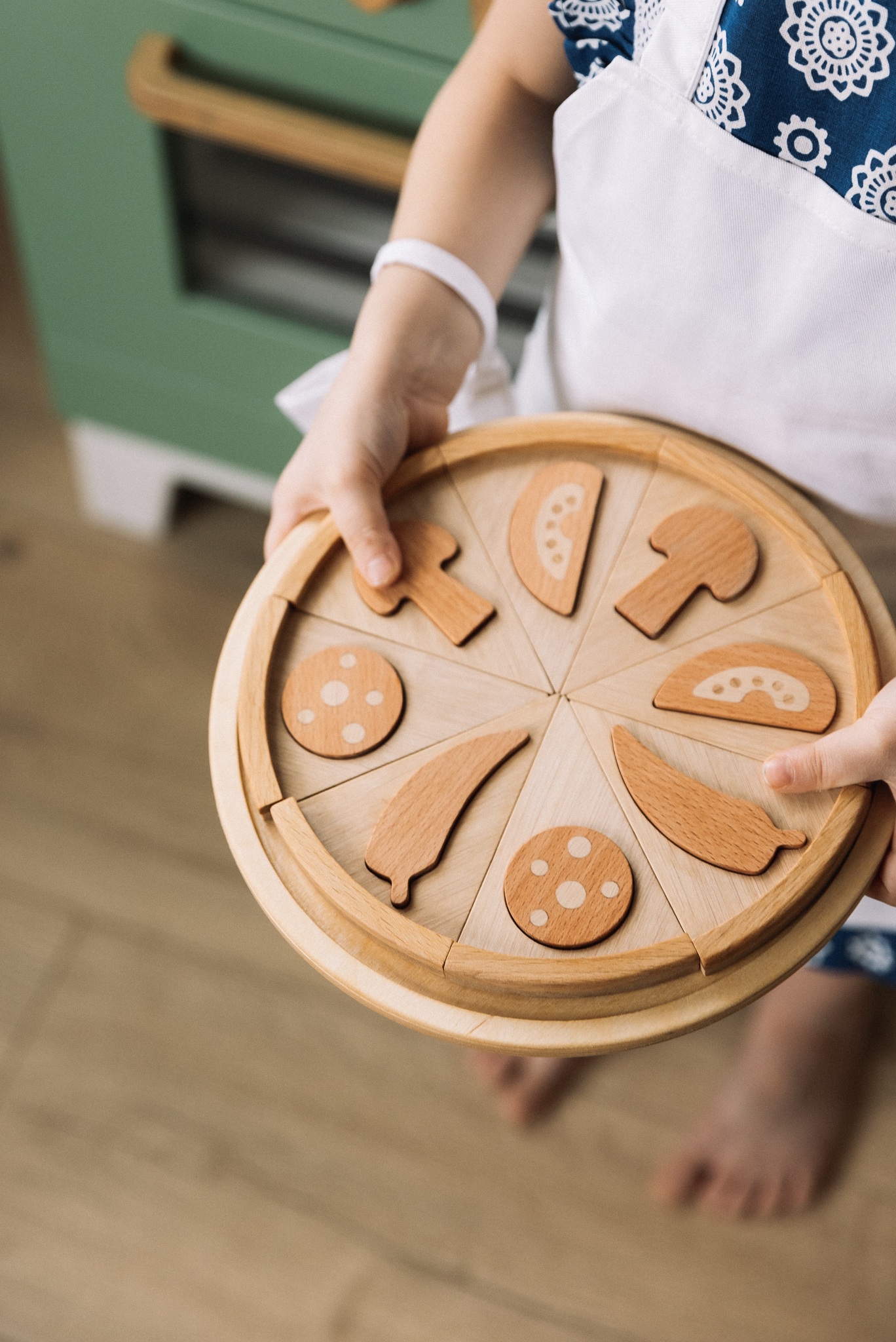Игровой деревянный набор пицца
