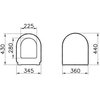 Vitra 94-003-009 Zentrum сиденье для унитаза дюропласт с микролифтом