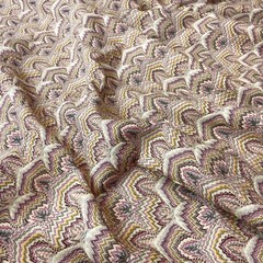 Ткань трикотаж Missoni  бежево-сиреневый оттенок 3139