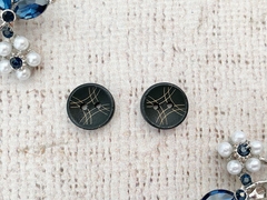 Пуговицы блузочные, матовые, d 1,3 см, 2 прокола, чёрный