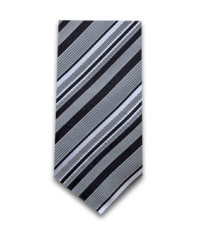 Серый галстук в полоску TSAREVICH