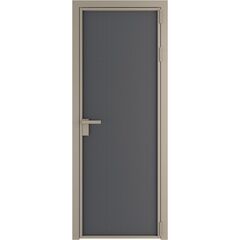 Алюминиевая дверь 1AP никель матовый графит элегант