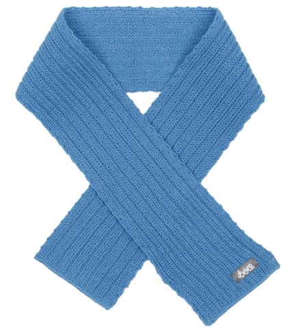 Светло-синий вязаный шарф Doll