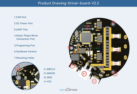 T-Motor AK-series Driver board V2.2