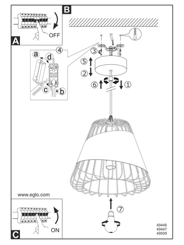 Подвесной светильник Eglo AUSTELL 49509