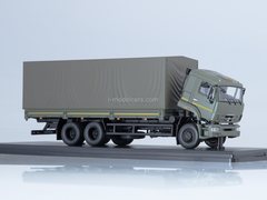 KAMAZ-65117 flatbed truck (restyling) with awning 1:43 Start Scale Models (SSM)