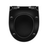 Berges 010403 сиденье для унитаза Real slim SO Black duroplast, slim микролифт, быстросъём, металл