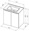 Aquanet 303904 Тумба Алвита new 70 подвесная 2 дв. цв.антрацит (303904)
