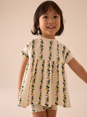 Блуза и шорты в комплекте для девочки Next E51-378, Кремовый