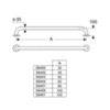 Ideal Standard Contour 21 S6454AC Поручень для ванны