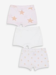 Трусы-шорты для девочки Next M74-327, 3 шт., Белый, Розовый