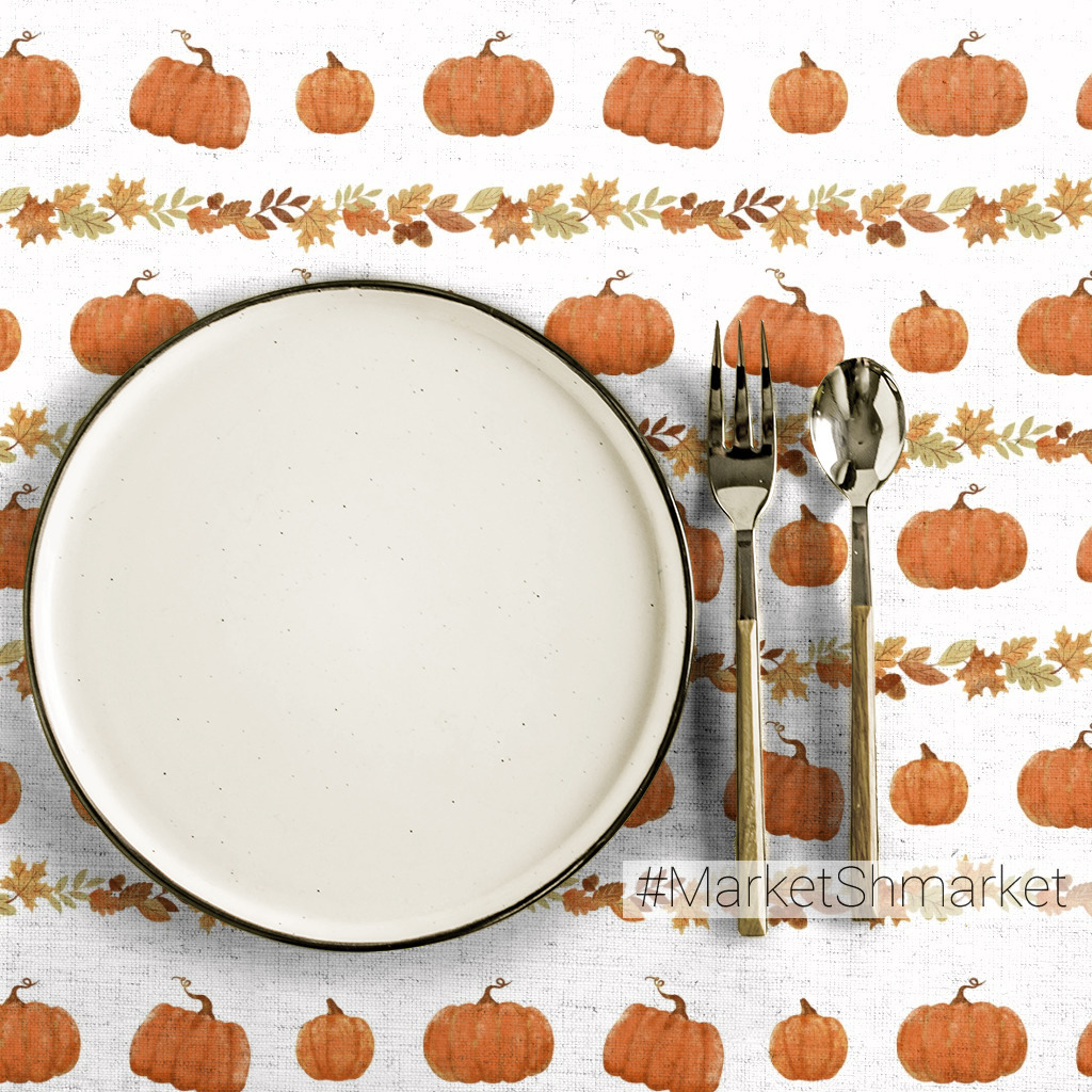 Ткани Тыквы и листья - закажи на #MarketShmarket.com любая ткань с ...