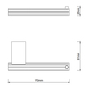 Decor Walther 0670690 Decor Walther OF.LINE TPH Держатель для туалетной бумаги, цвет: Mocca