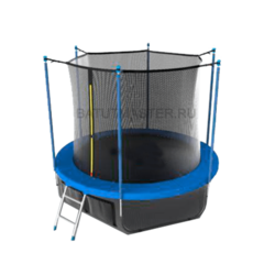 Батут детский с сеткой и лестницей, диаметр 16 фт