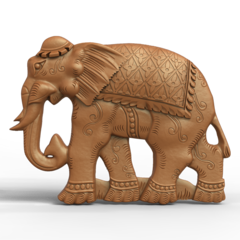 Силиконовый молд Слон 2 D правый малый и левый малый . Набор 2 шт