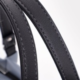 Сумка Саломея 607 гладкий серо-голубой + черный