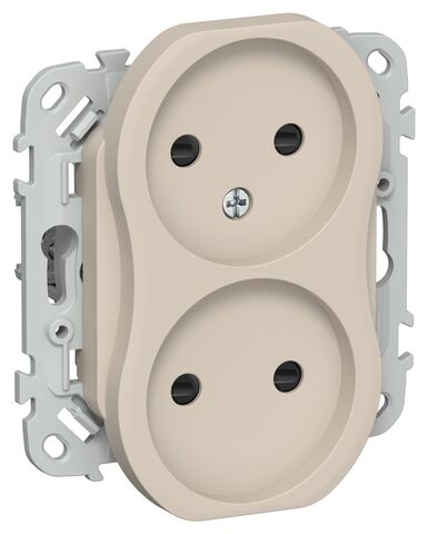 FLITE Роз. 2-я без з/к с з/ш б/к 10А РСш02-1-ФлЛ льн. IEK