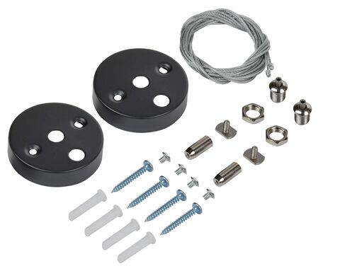 PRO Комплект для подвес. монтажа для свет. LED лин. чер. IEK