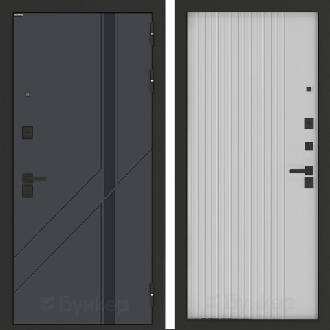 Входная металлическая дверь Бункер БН-12 Веллюто верде 29 Хомс Белый софт рельеф
