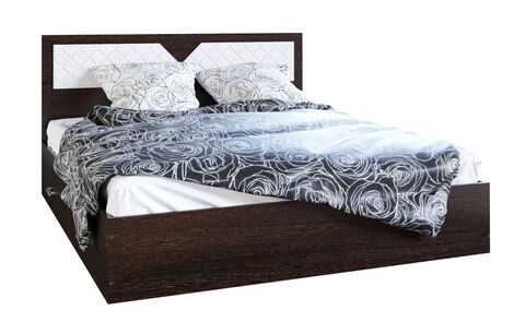 кровать НИКОЛЬ 1,6 м (венге/лиственница светлая)