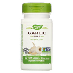 Nature's Way, Garlic Bulb, 580 mg, 100 Vegan Capsules