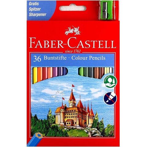 Karandaş 36rəng + qələm yonan 120548 Faber Castell