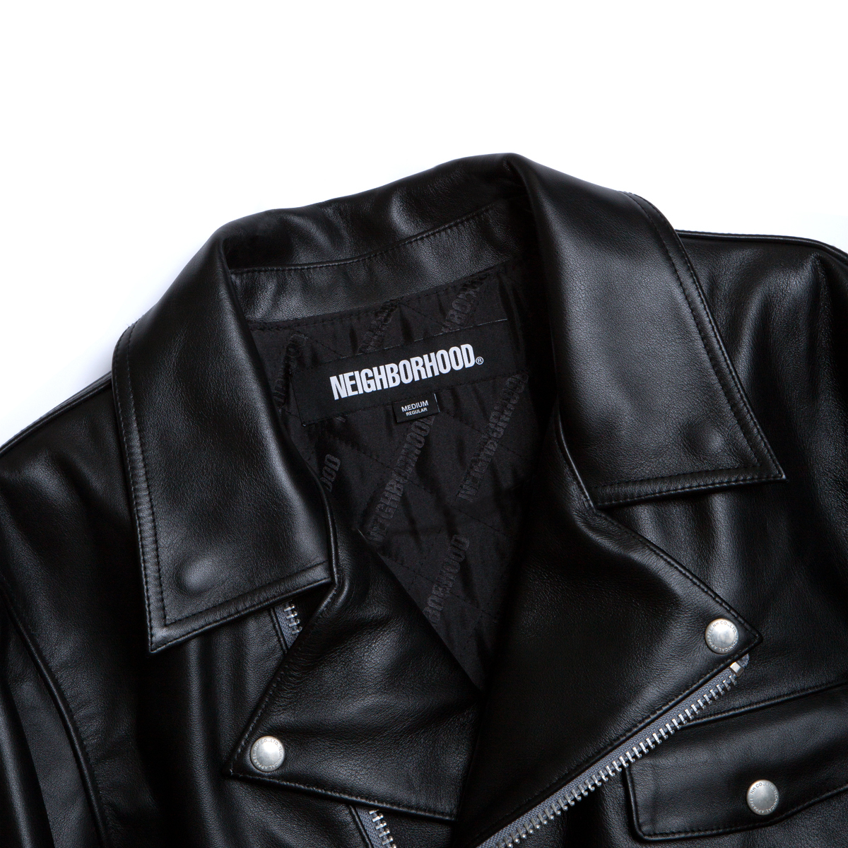 NEIGHBORHOOD : LEATHER DOUBLE RIDERS JK . CL – BELIEF MOSCOW