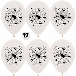 S 12''/30см, Пауки, Кристалл, Прозрачный (390), 2 ст., / 5 шт. /