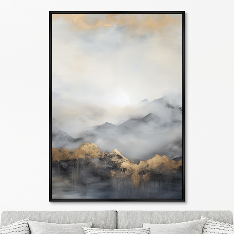 ArtNoMore - Репродукция картины на холсте Landscape collection, Mountain peaks, No 1, 2024г.