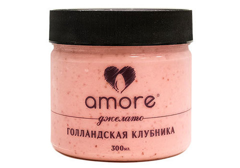 Мороженое AMORE голландская клубника, 300мл