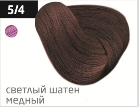 OLLIN color 5/4 светлый шатен медный 100мл перманентная крем-краска для волос