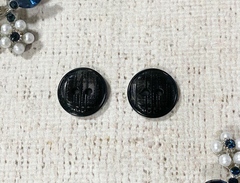 Пуговицы, d 1,8 см, 2 прокола, чёрный