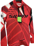 Детский элитный раздельный лыжный гоночный комбинезон Silvini Scando Red