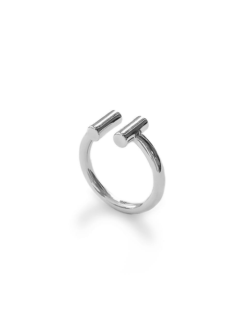 Серебряное разъемное кольцо 