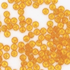 Бусины гранёные плоские пришивные акрил, Ø 6 мм, 50 гр