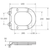 BelBagno BB5177CH-TOR/SC UNO-TOR Унитаз подвесной, безободковый, с системой смыва "Торнадо", с сиденьем soft close, BB5177CH-TOR/SC