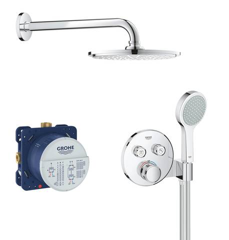 Комплект душевой системы внутреннего монтажа Grohe Grohtherm SmartControl 34743000