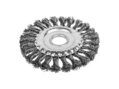 45-2-712 Щетка-крацовка дисковая, витая стальная проволока, посад. d=22,2 мм, d=125мм (РемоКолор)